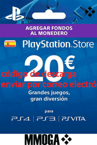 20 € Carte prépayée PlayStation Network PSN PS3 PS4 PS Vita Code 20 Euro - FR