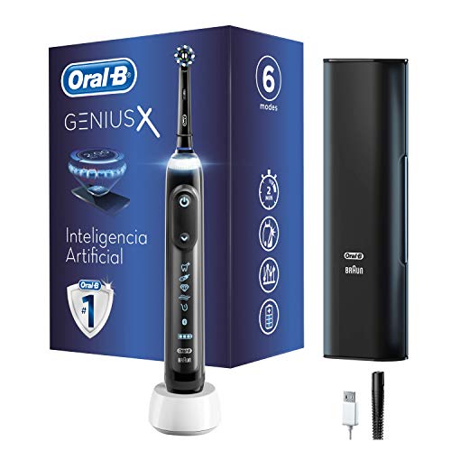 Oral-B Genius X 20000N - Brosse à dents électrique avec technologie Braun, noir