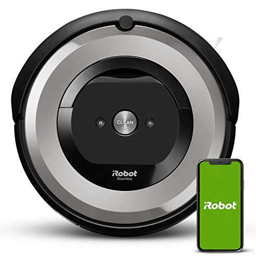 iRobot Roomba e5154 Wifi, Robot aspirateur optimal pour les animaux de compagnie, aspirateur haute puissance, 2 brosses en caoutchouc, tapis et sols, Dirt Detect, suggestions personnalisées, compatible avec les assistants vocaux