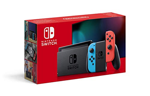 Nintendo Switch - Console standard, bleu néon / rouge néon (modèle 2019)