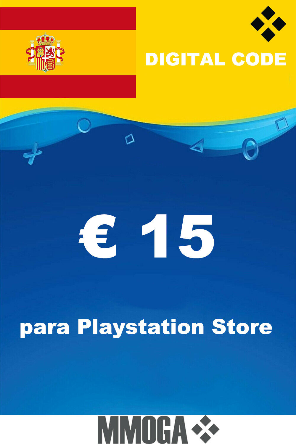 15 € Carte prépayée PlayStation Network PS3 PS4 PS5 PS Vita Code 15 Euro - FR