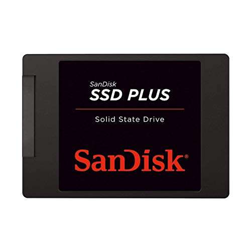 SanDisk SSD Plus Sata III, Disque dur interne jusqu'à 535 Mo/s, Serial ATA III, 1 To, Noir