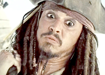 Johnny Depp Pirates des Caraïbes 6