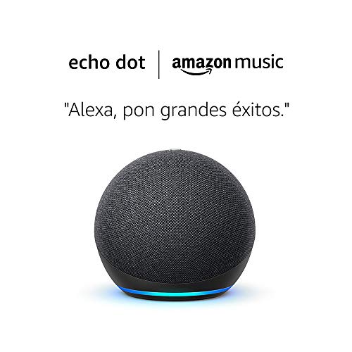 Amazon Echo Dot (4e génération) Anthracite Fabric + Amazon Music Unlimited (6 mois GRATUITS avec renouvellement automatique)