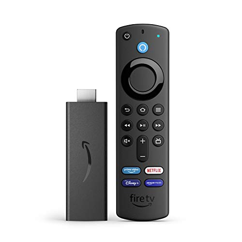 Fire TV Stick with Alexa Voice Remote (comprend les commandes du televiseur), appareil de diffusion HD