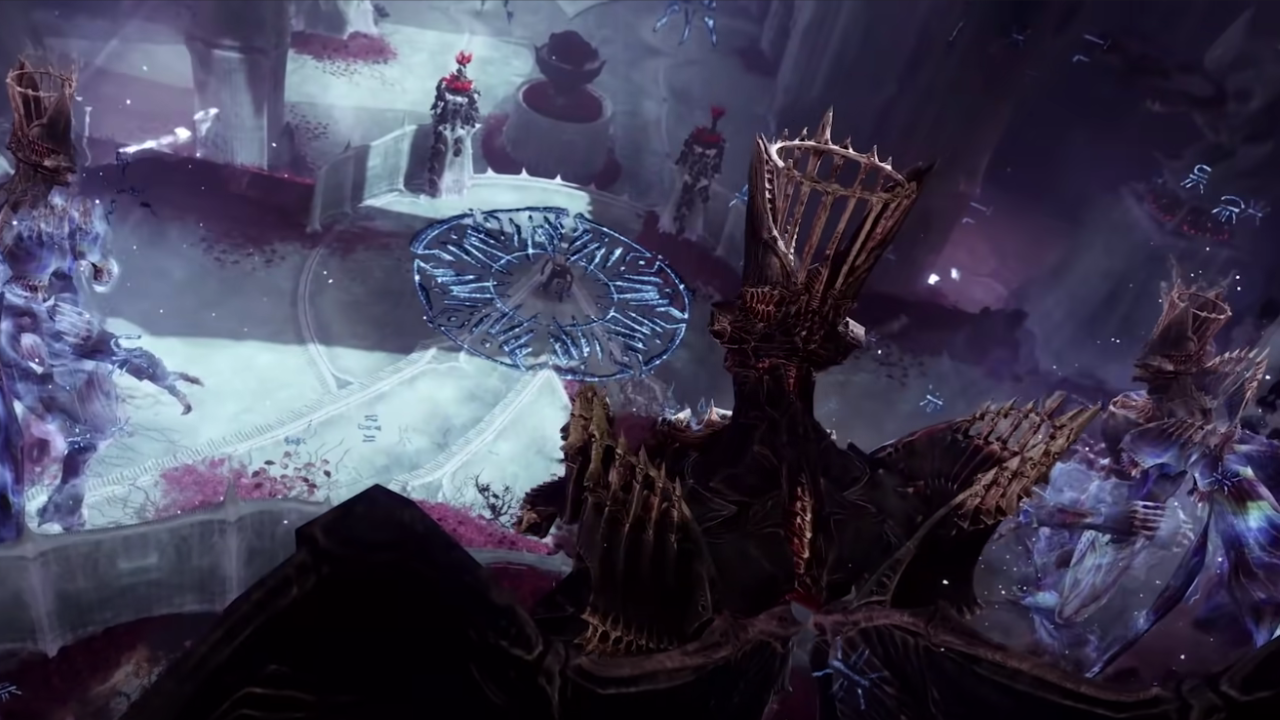 Symboles Blue Hive et Savathun de la bande-annonce de Savathun's Throne World