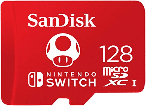 Carte SanDisk microSDXC UHS-I pour Nintendo Switch 128 Go, produit sous licence Nintendo