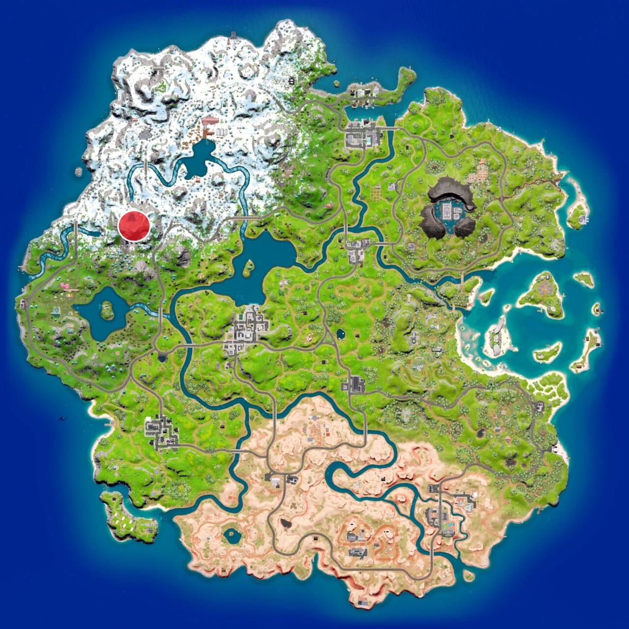 Emplacement de Fortnite Pinnacle Peak