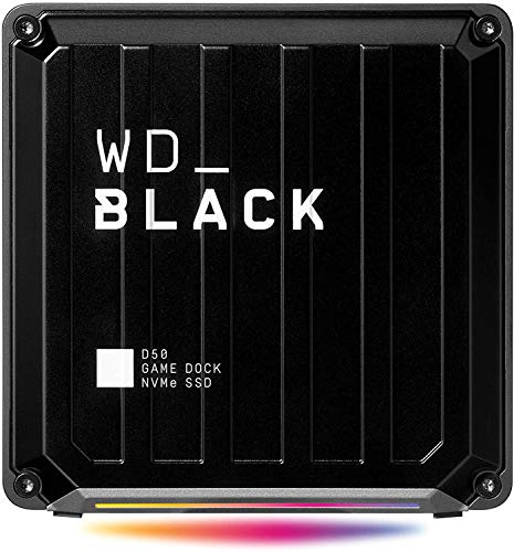 WD_BLACK D50 2 To NVMe SSD Game Dock - Le hub de stockage et de connexion SSD pour votre station de jeu avec Thunderbolt 3, DisplayPort, USB-A & C, Ethernet et ports audio